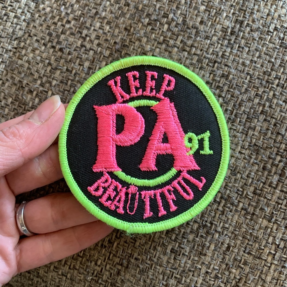Vintage 90s patch, Keep PA beautiful